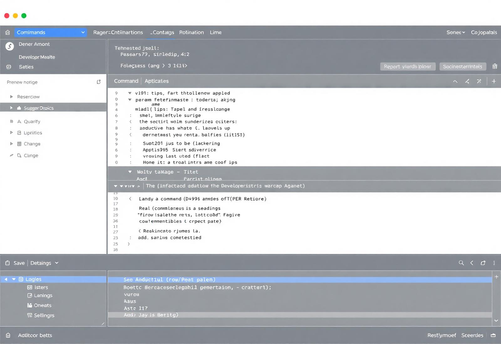 Quill Commands interface